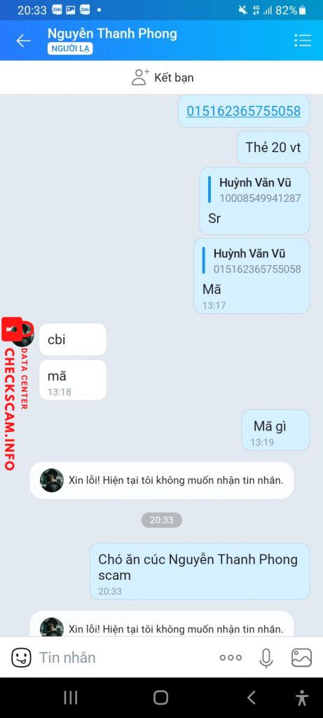 Preuves contre Nguyễn Thanh Phong