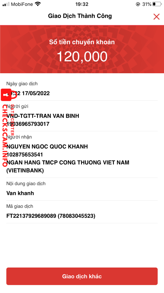 Preuves contre Nguyễn Ngọc Quốc Khánh