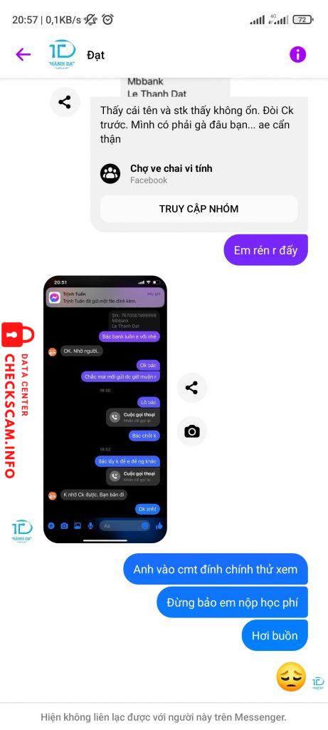 Preuves contre LE THANH DAT