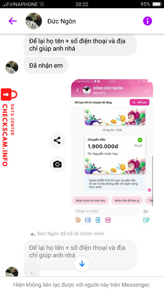 Preuves contre Đồng Đức Ngôn