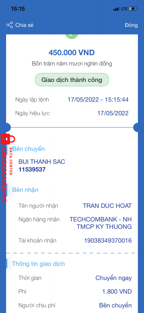 Bukti melawan TRAN DUC HOAT