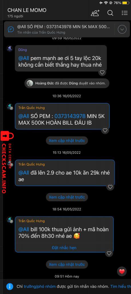 Bukti melawan An Nhiên