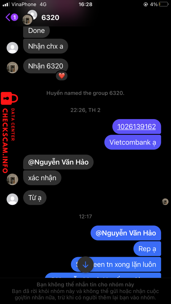 Доказательства против Nguyễn Mạnh Huyến