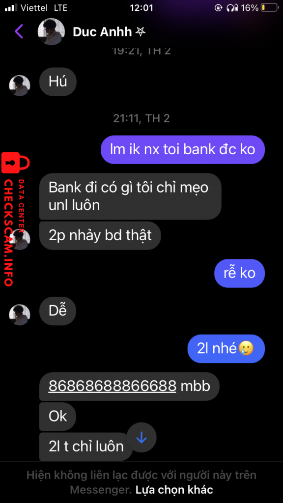 Доказательства против NGUYEN DUC ANH