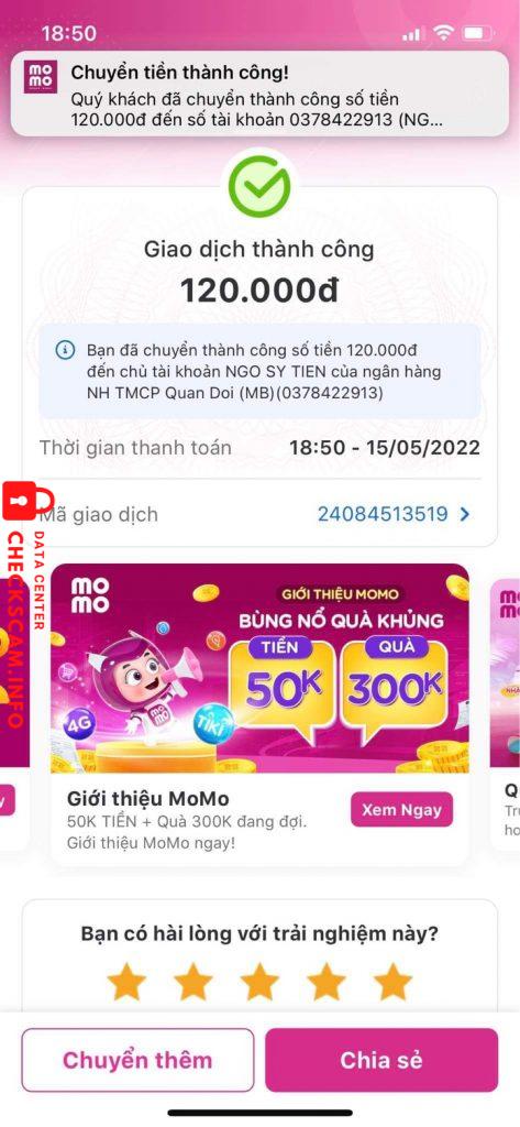 Preuves contre Ngô Sĩ Tiến