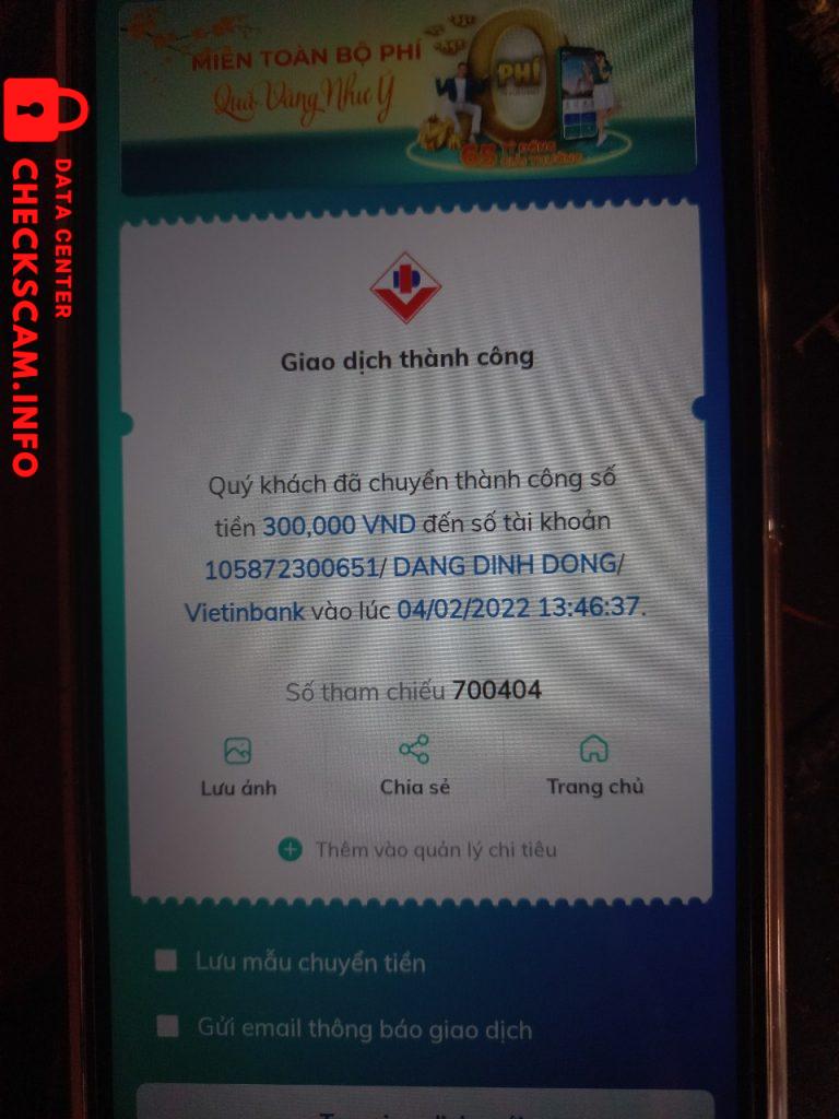 Preuves contre Đặng Đình Đồng