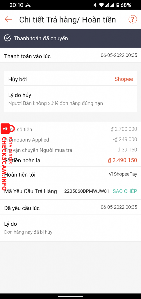 Preuves contre Hoàng thị xuân