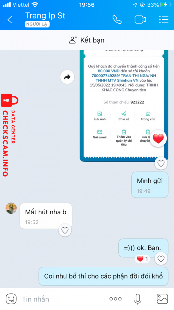 Preuves contre Trần Thị Nga