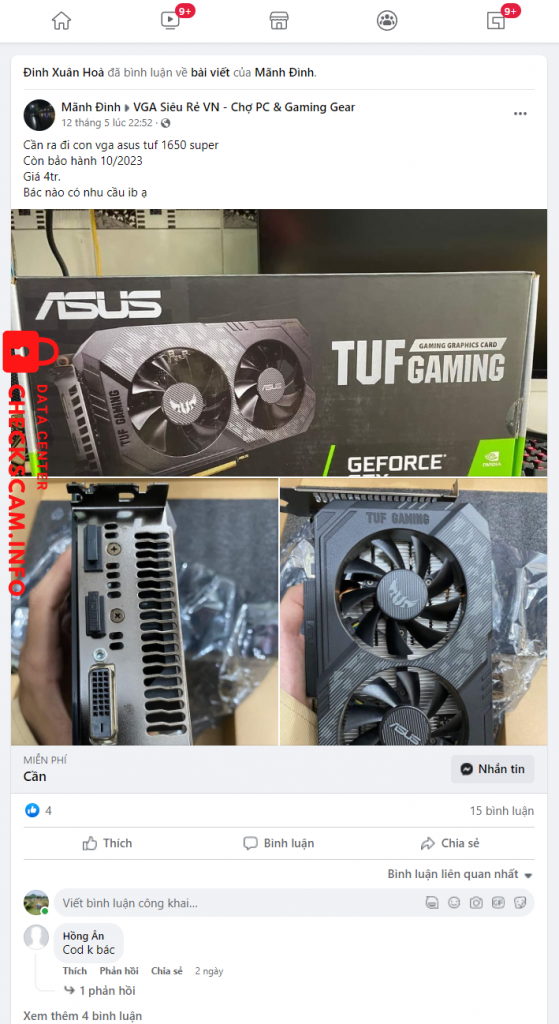 Preuves contre DINH VAN MANH