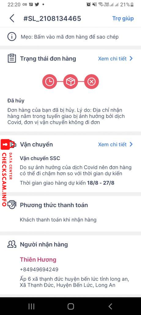 Preuves contre Thiên Hương