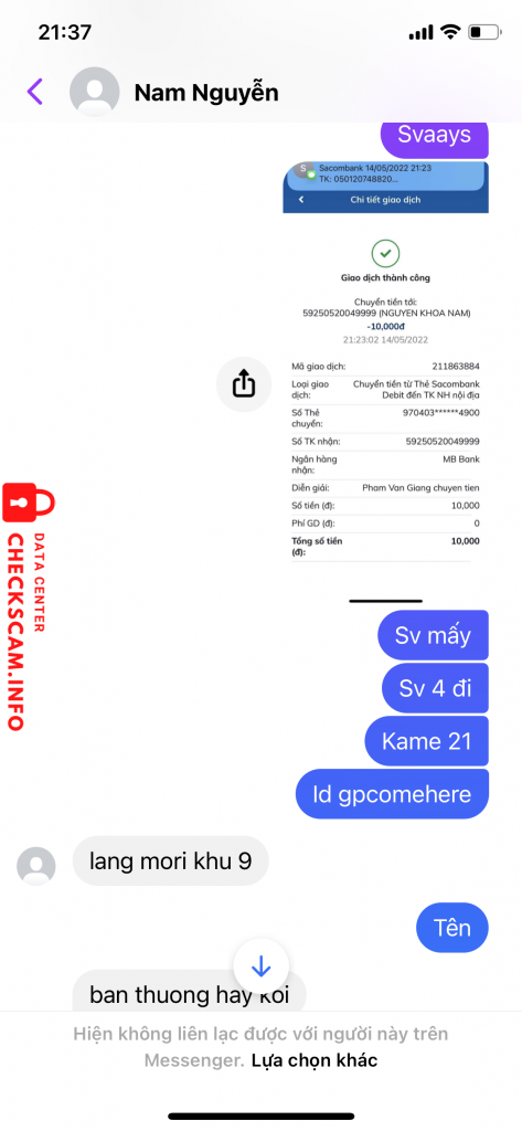 Preuves contre Nguyen khoa nam