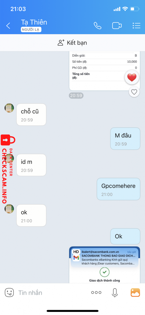 Доказательства против Tran minh dung