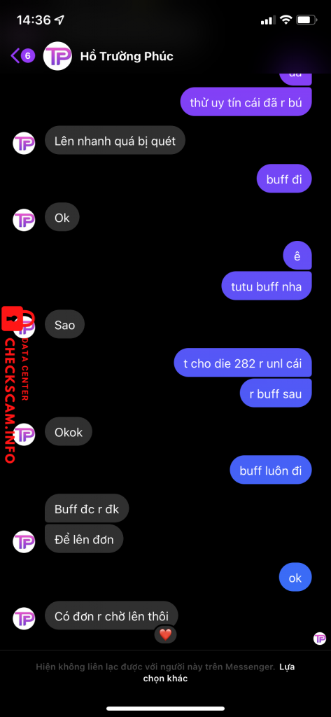 Доказательства против Hồ Trường Phúc