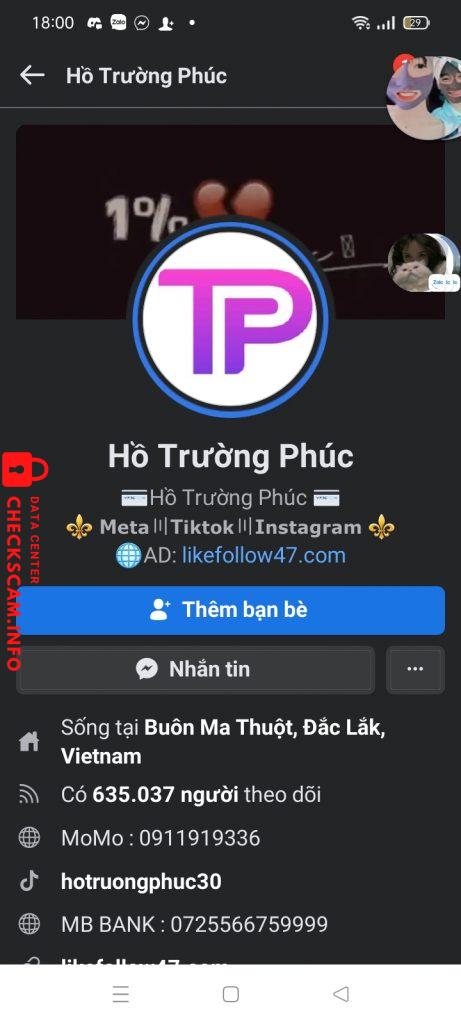 Preuves contre HỒ TRƯỜNG PHÚC