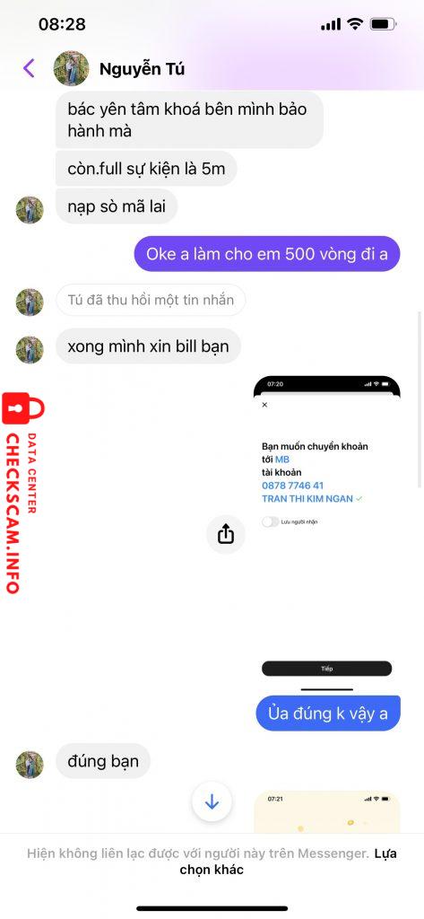 Preuves contre TRAN THI KIM NGAN