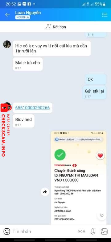 Bukti melawan NGUYỄN THỊ MAI LOAN