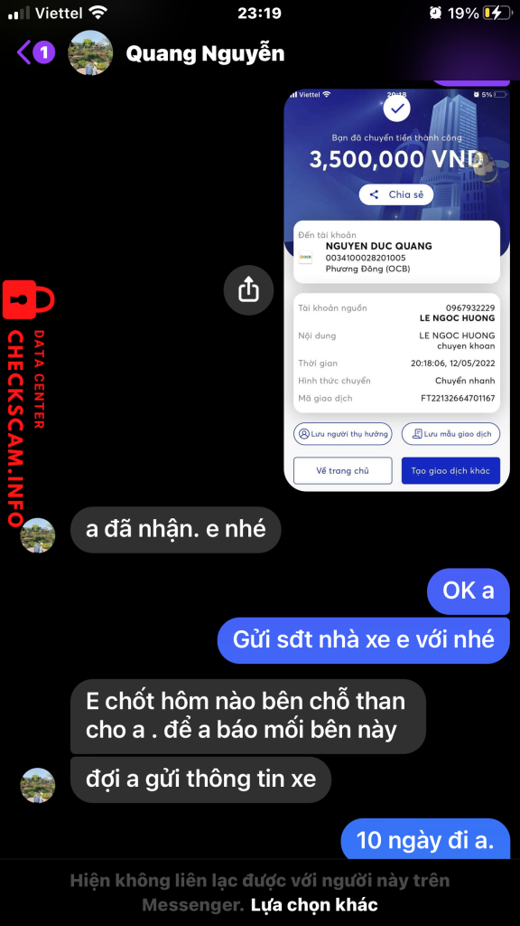 Preuves contre Nguyễn Đức Quang