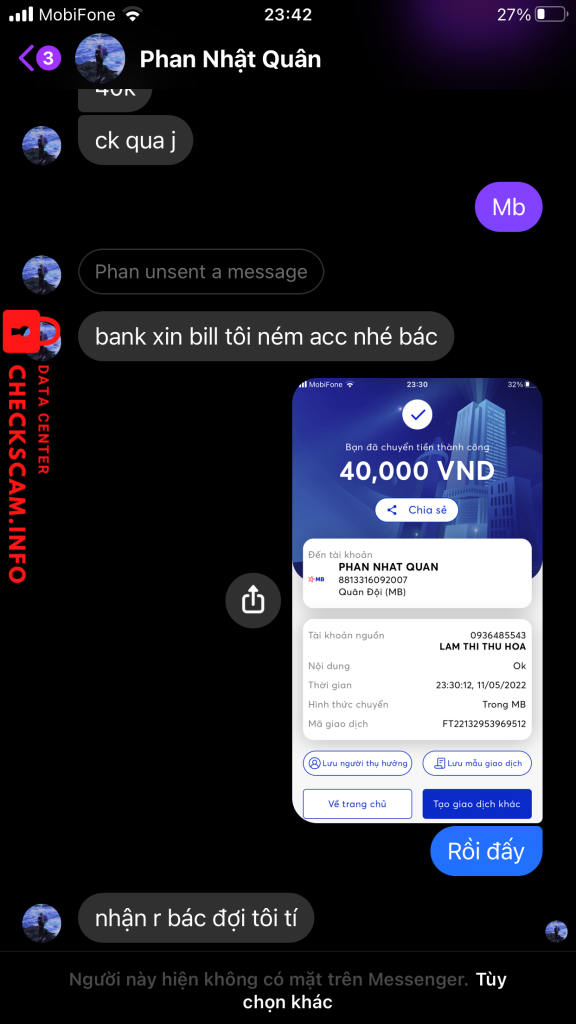 Preuves contre PHAN NHAT QUAN