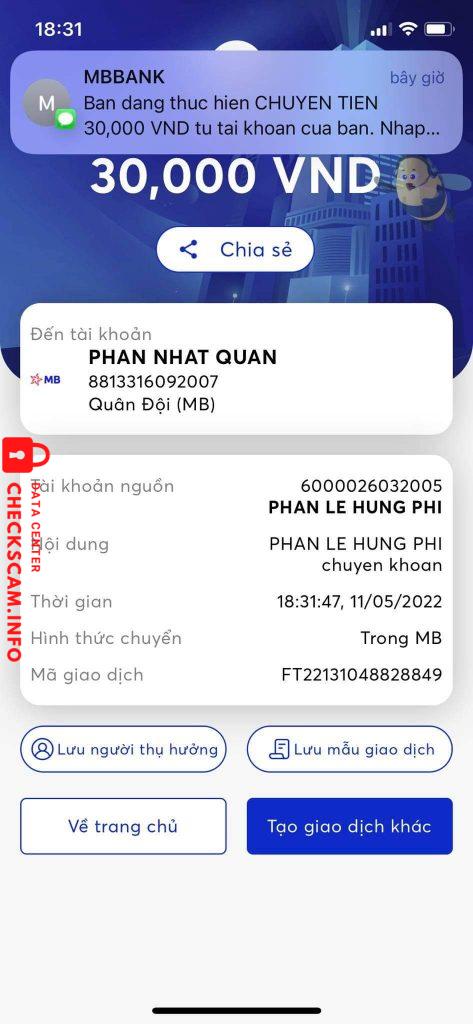 Αποδεικτικά στοιχεία κατά Phan Nhật Quân