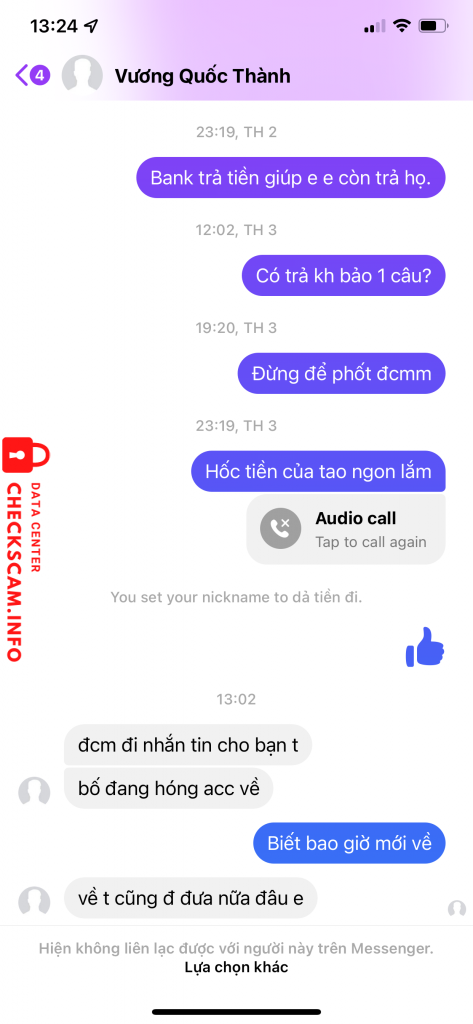 Bằng chứng chống lại VUONG QUOC THANH