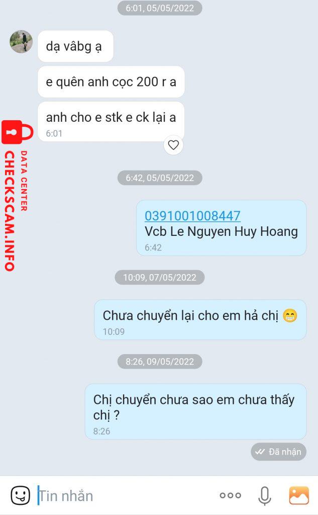 Доказательства против Dao Ngoc Huyen