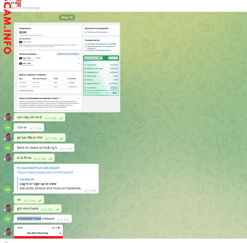 Preuves contre Tran Duy Khanh