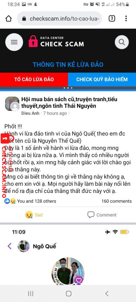 Αποδεικτικά στοιχεία κατά Nguyễn Thế Quế