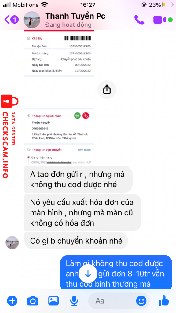 Αποδεικτικά στοιχεία κατά Nguyen Thi Thanh Tuyen