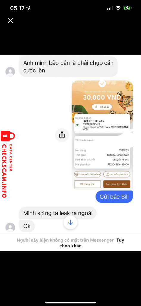 Доказательства против Huynh Thi Can