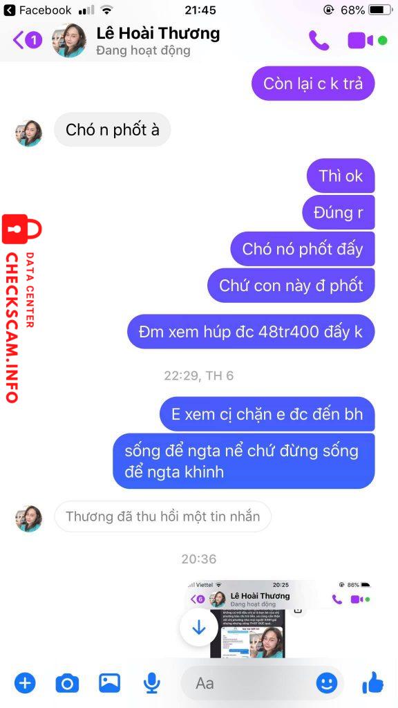 Доказательства против Lê Hoài Thương