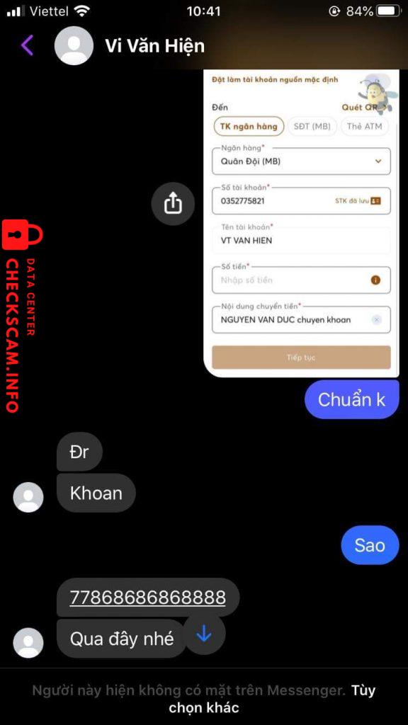 Доказательства против Vt Văn Hiện