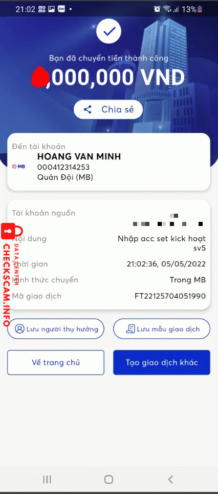 Αποδεικτικά στοιχεία κατά Hoàng Văn Minh