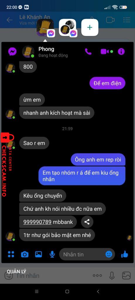 Preuves contre Bùi Lương Vũ Phong