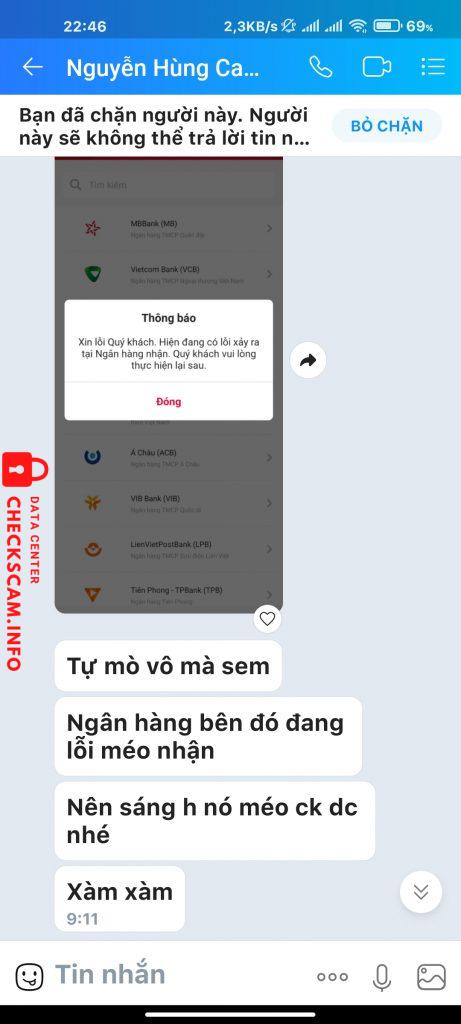 Preuves contre Nguyễn Việt Hùng
