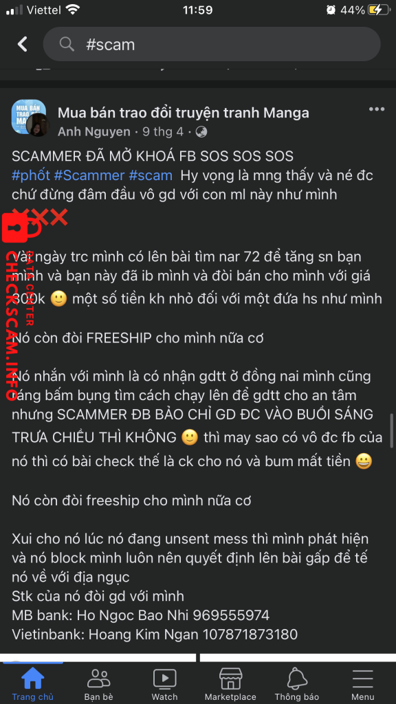 Preuves contre Ho Ngoc Bao Nhi