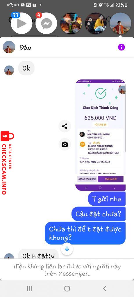 Preuves contre Duong Chi Thang