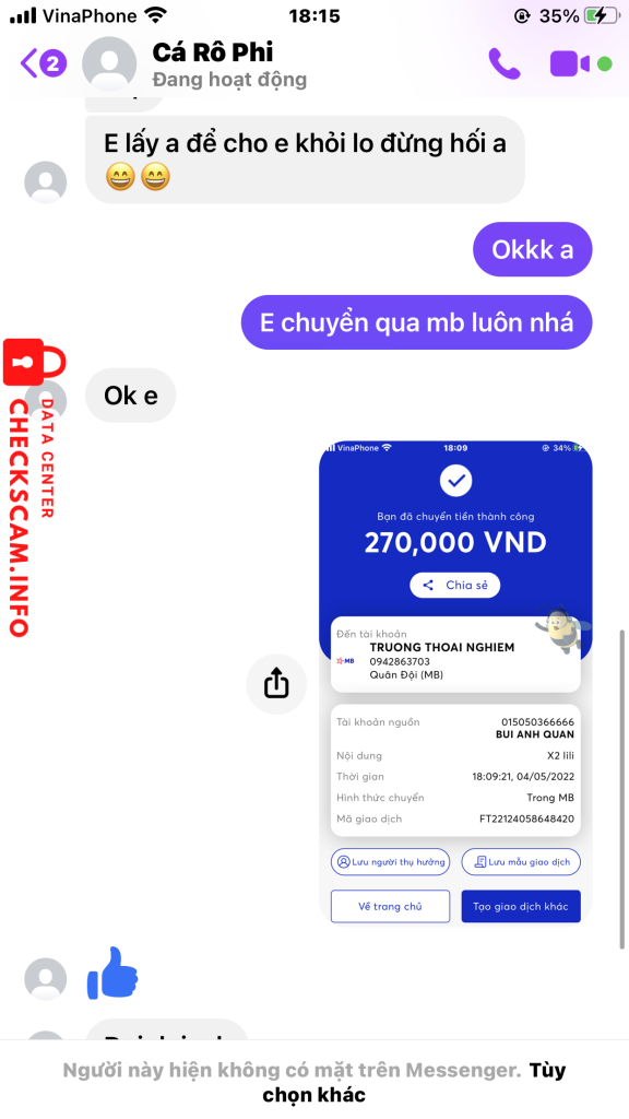 Preuves contre Truong Thoai Nghiem