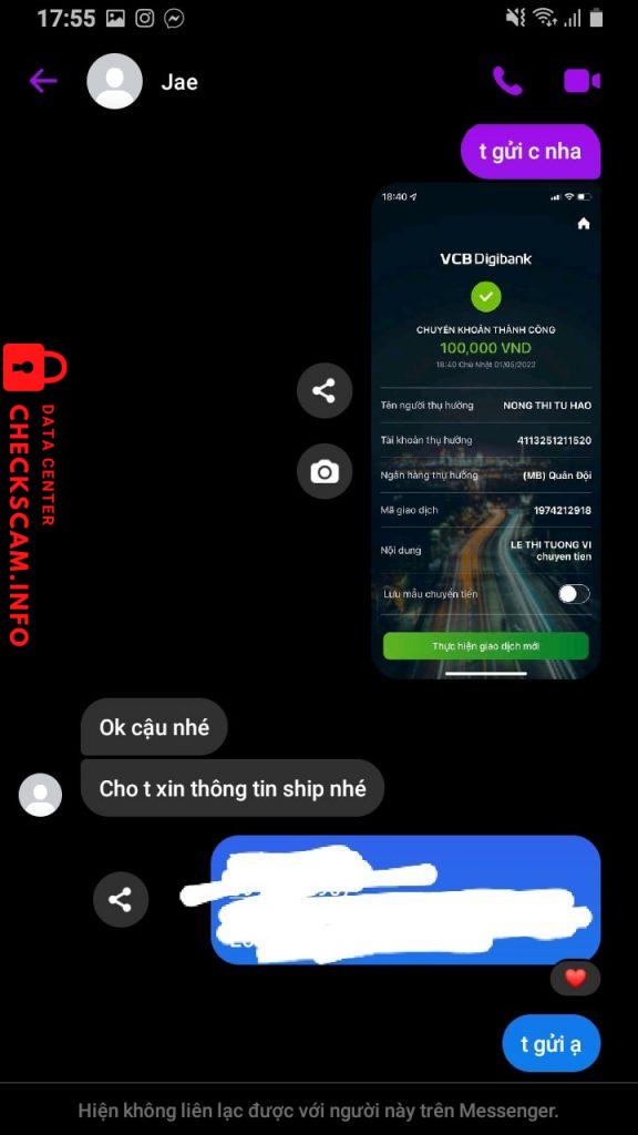 Preuves contre Nông Thị Tú Hảo