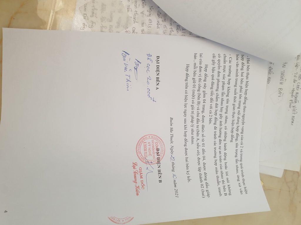 Preuves contre Lại Trung Kiên