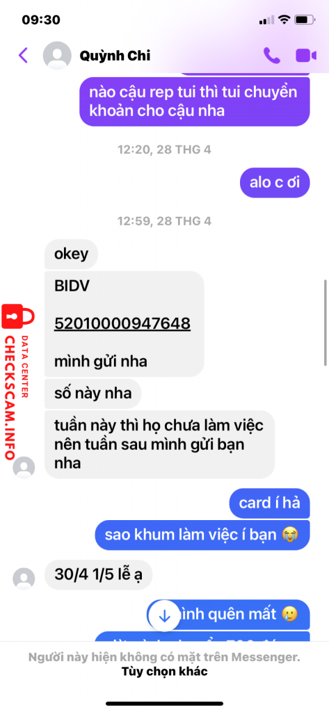 Bằng chứng chống lại Nguyễn Thị Yến Nhi