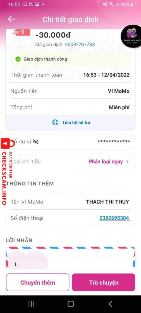 Bằng chứng chống lại Thach Thi Thuy