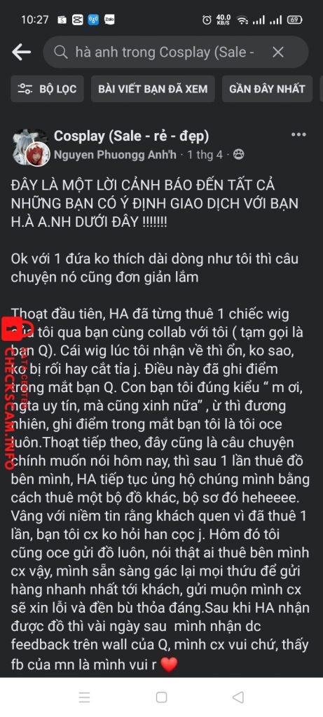 Bằng chứng chống lại NGO YEN LINH