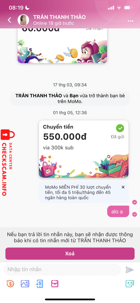 Preuves contre Trần Thanh Thảo