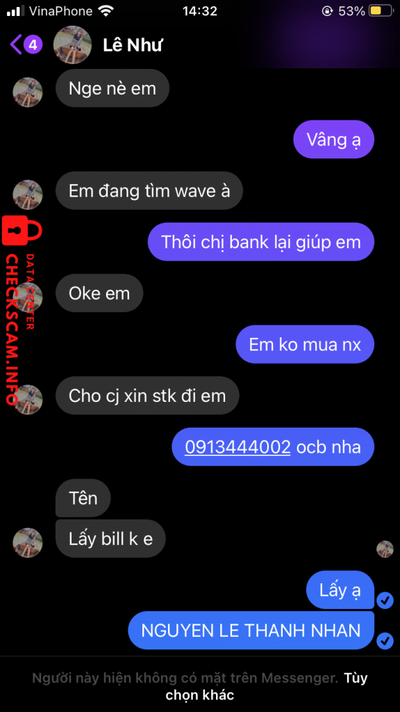 Preuves contre LE HUYNH NHU