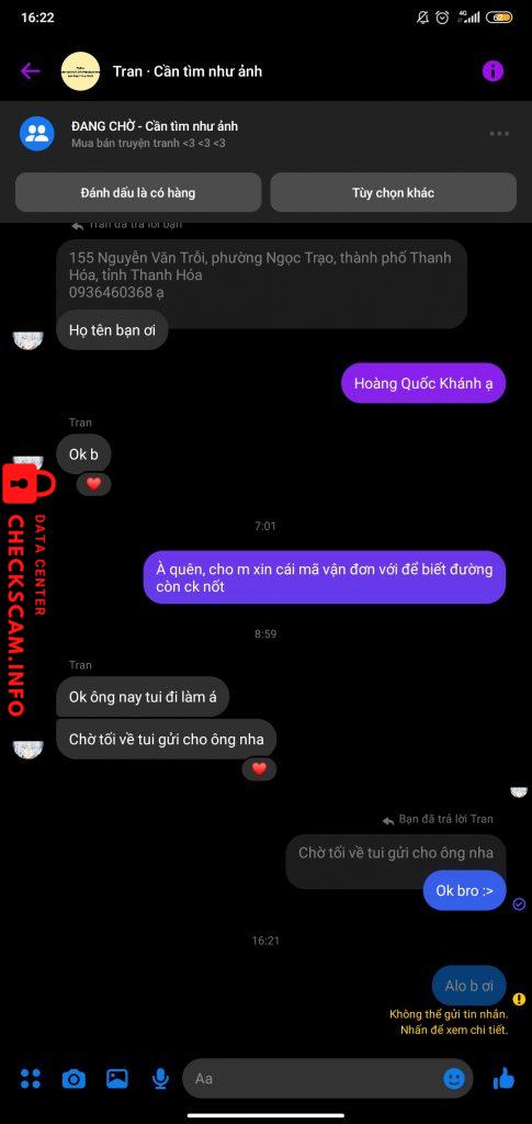 Preuves contre Tran Thuan