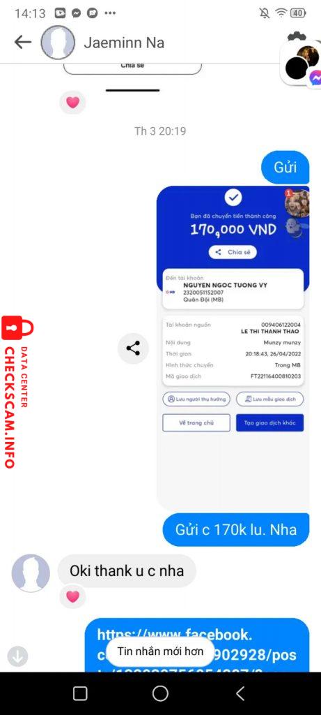 Preuves contre NGUYEN NGOC TUONG VY