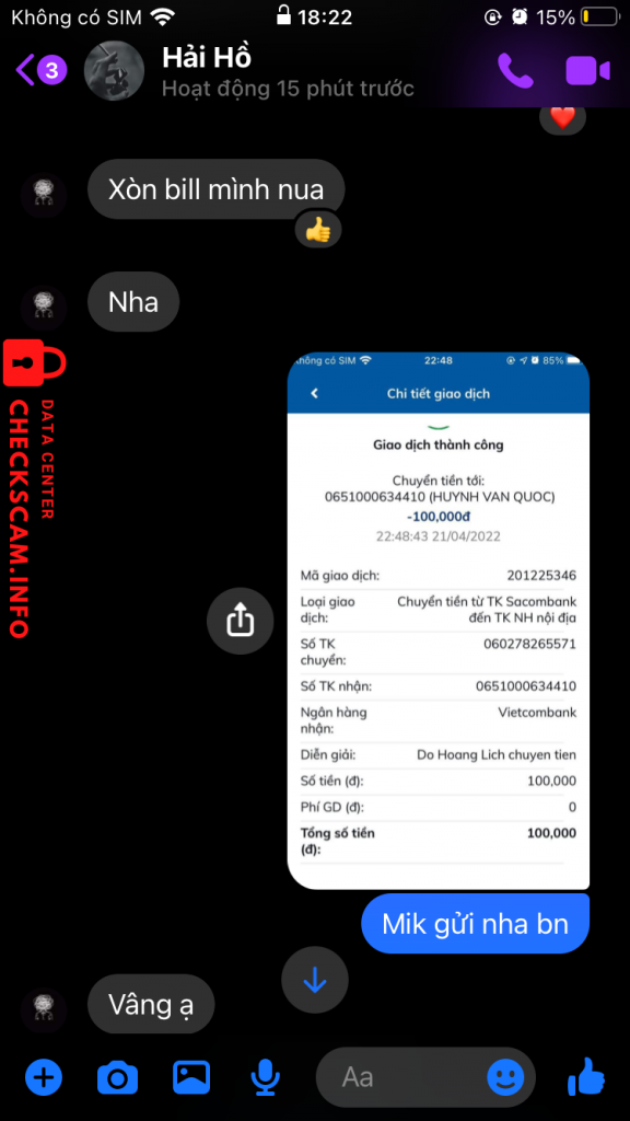 Bằng chứng chống lại Huỳnh Văn Quốc