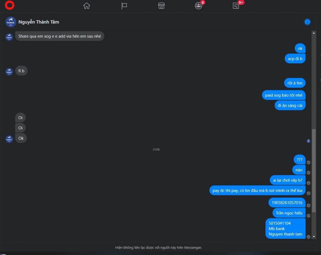 Bằng chứng chống lại Nguyễn Thành Tâm