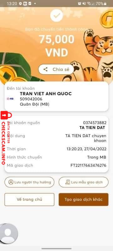 Bằng chứng chống lại Nguyễn Cao Sinh