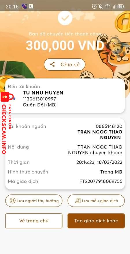 Bằng chứng chống lại Tự Như Huyền